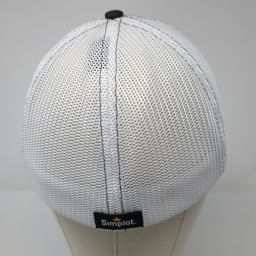 Simplot Fitted Trucker Hat Black Medium Embroider… - image 6